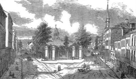 View of Park Row, 1825