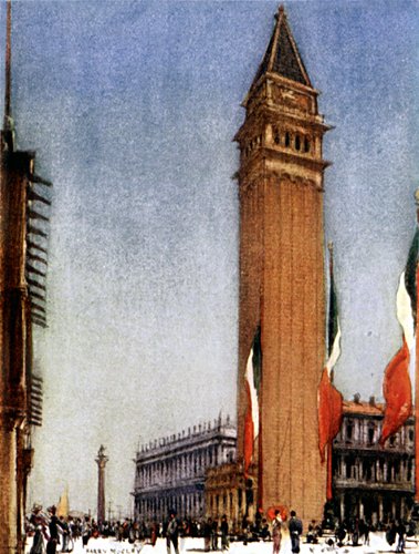 THE CAMPANILE AND THE PIAZZA FROM COOK'S CORNER