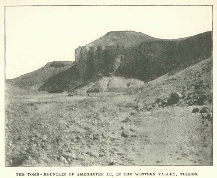 350.jpg the Tomb-mountain of Amenhetef Iii, in The
Western Valley, Thebes. 
