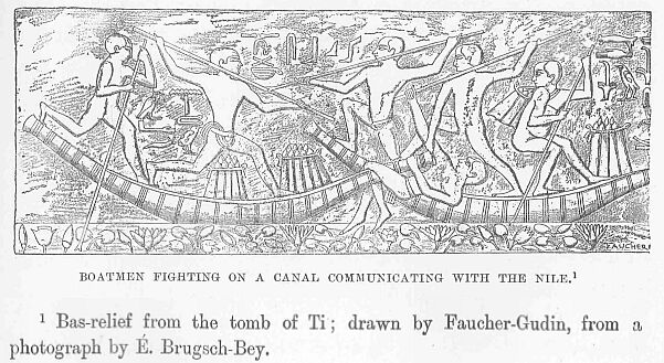 091.jpg Boatmen Fighting on a Canal Communicating With The Nile. 1 