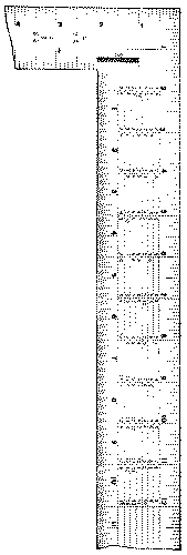 Fig. 196. Back of Steel Square, Essex Board Measure.