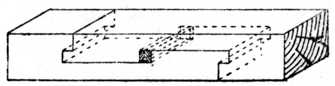 Fig. 214.—Tenoned Scarf Joint.