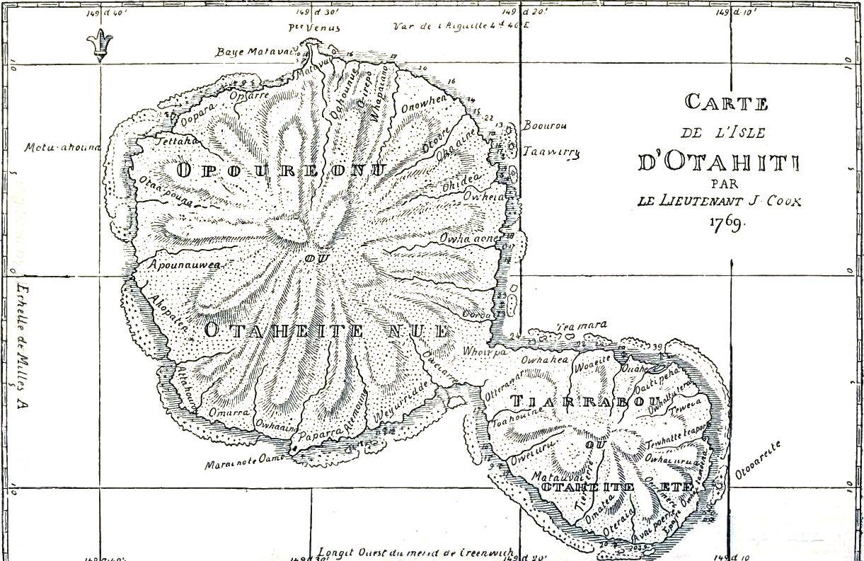 Captain Cook's chart of Otaheite