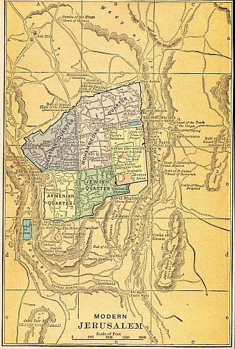 MAP 11 MODERN JERUSALEM