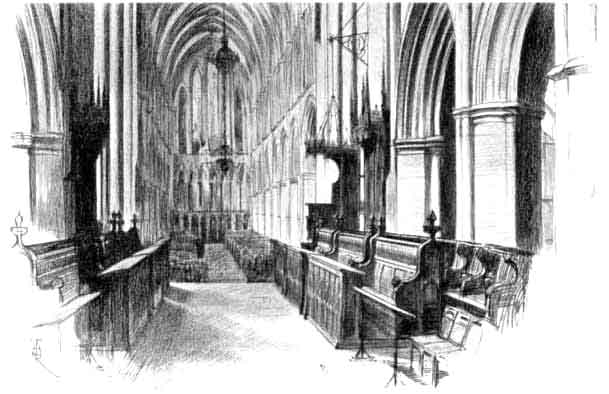 INTERIOR OF ST. SAVIOUR'S AT SOUTHWARK