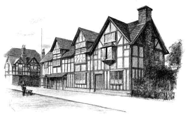 SHAKESPEARE'S HOUSE—STRATFORD-ON-AVON