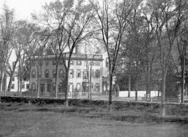 THE CARTLAND HOUSE, NEWBURYPORT
Where Whittier spent the last winter of his life. A century ago the
residence of the father of Harriet Livermore.