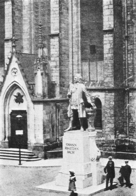 The Bach Statue at Leipzig