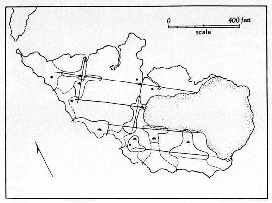 Map of the Lavallette study
island.