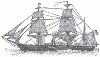 THE STEAM FRIGATE POWHATAN.