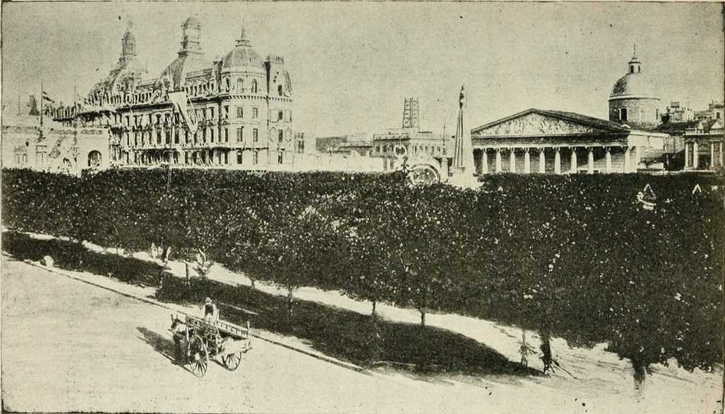 PLAZADE MAYO AND CATHEDRAL AT BUENOS AIRES.