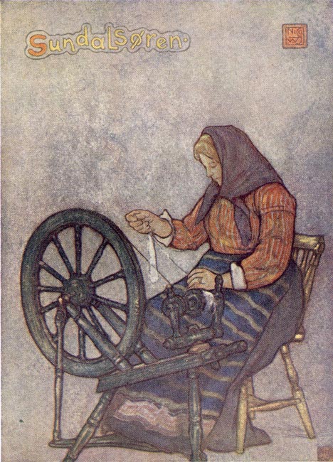 WOMAN SPINNING, SUNDALSOREN