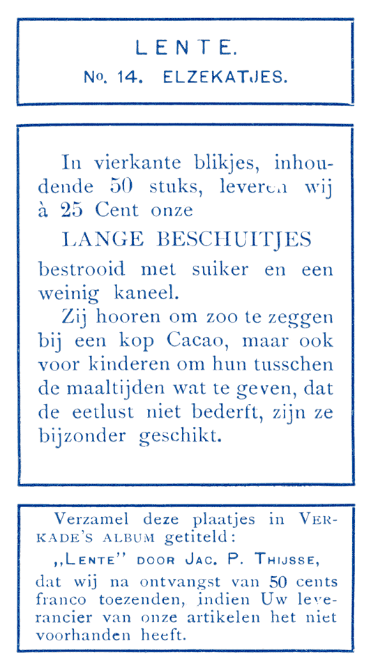 Elzekatjes.