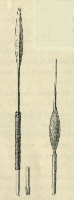 Speer und Pfeilspitze der Wassandaui