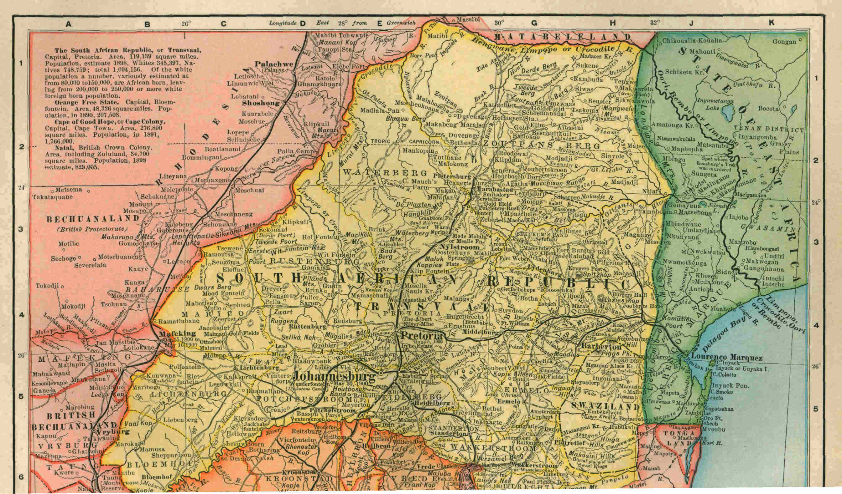 The Boer Republics and the Surroundings.